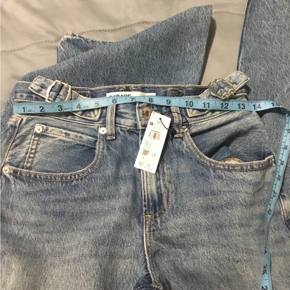 Garage Blue Flare Wide Leg Jeans - Picture 6 of 8